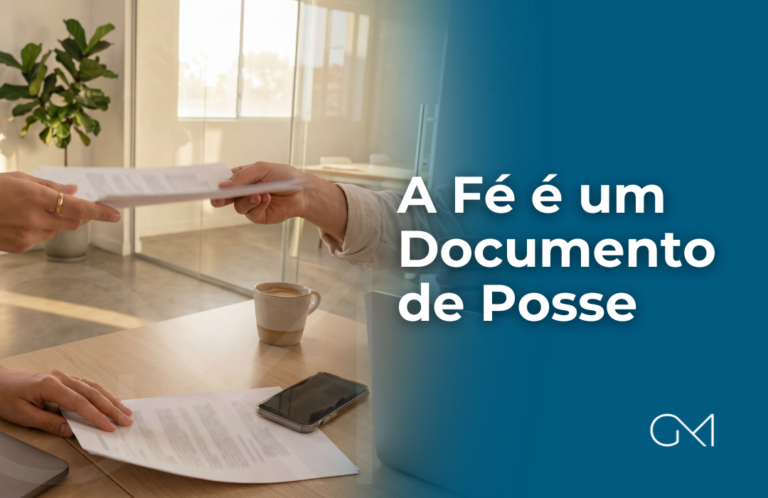 A fé é um documento de posse - www.gumachado.com.br
